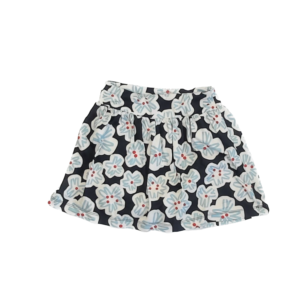 Hanna Andersson Girls Black Patterned Skirt Size: 5T Black Patterned