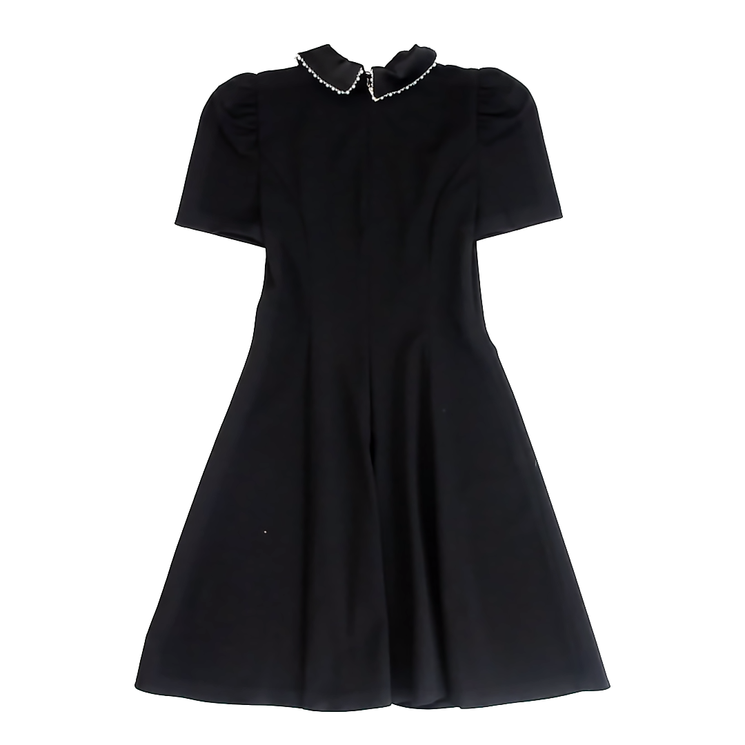 Karl Lagerfield Girls Black | Pearls Dress Size: 0 Black | Pearls