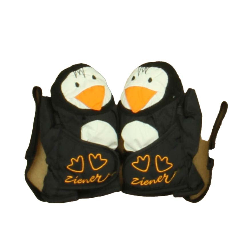 Ziener Boys Black Penguin Mittens Size: 18 Months