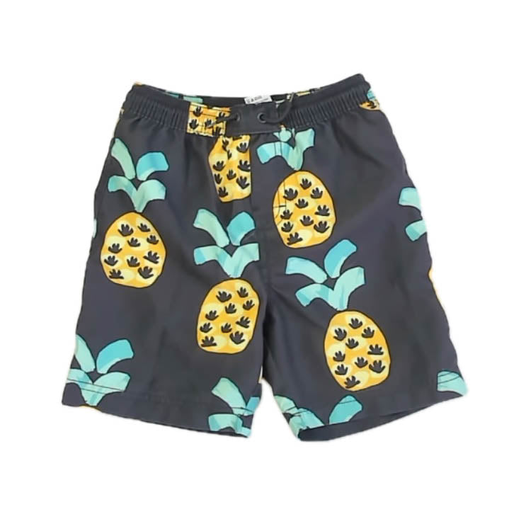 Tea Collection Boys Black Pineapples Trunks Size: 5T Black Pineapples