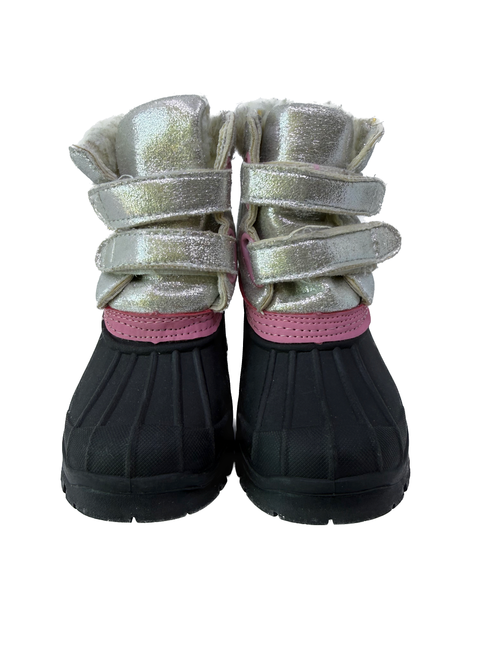 Rugged Butts Girls Black | Pink | Silver Boots Size: Little kid 5 Black | Pink | Silver