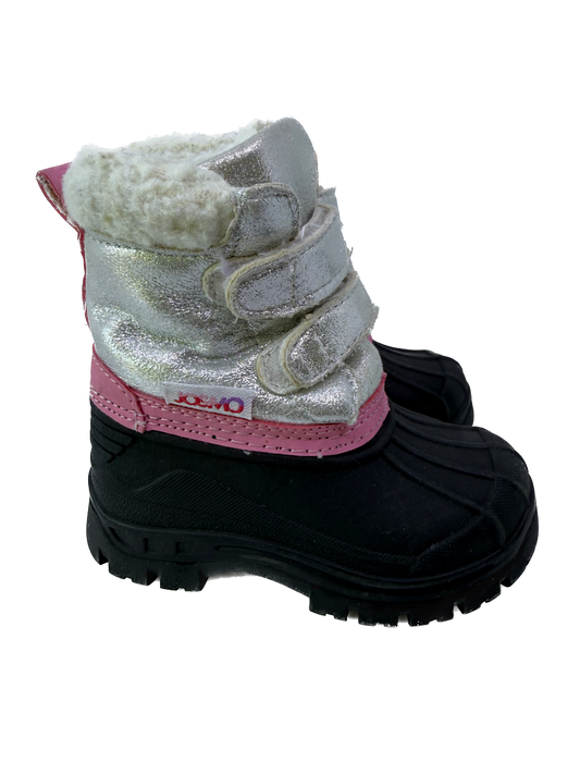Rugged Butts Girls Black | Pink | Silver Boots Size: Little kid 5 Black | Pink | Silver