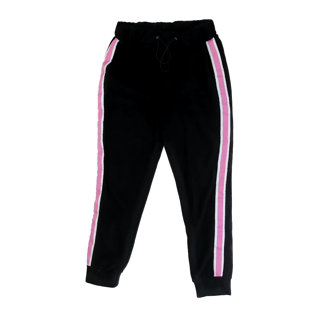 ASOS Girls Black | Pink Stripe Apparel Sets Size: M Black | Pink Stripe