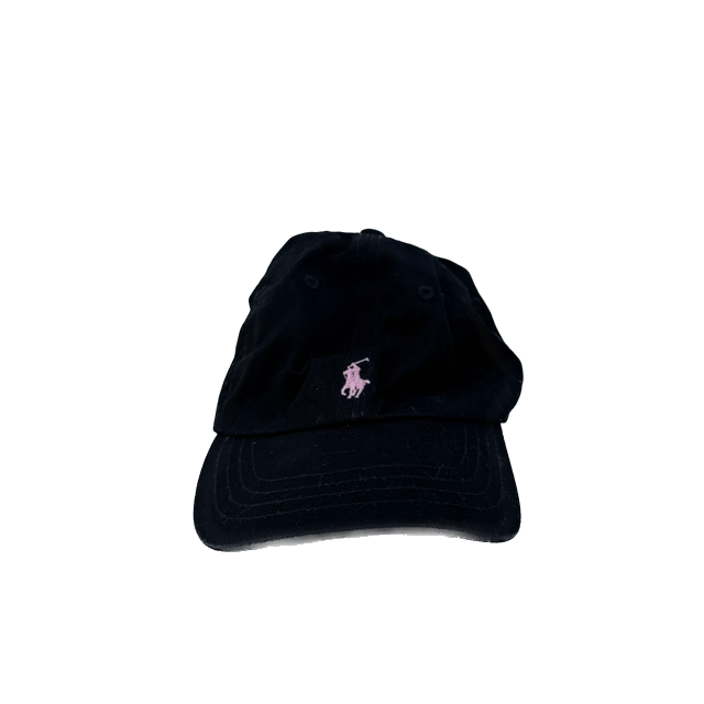 Ralph Lauren Girls Black | Pink Hat Size: 4-6 Years Black | Pink