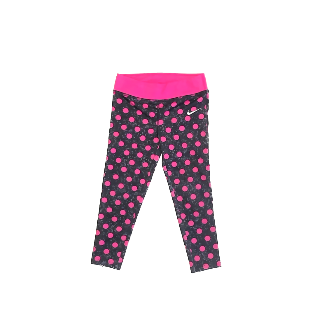 Nike Girls Black | Pink Athletic Pants Size: 4T Black | Pink