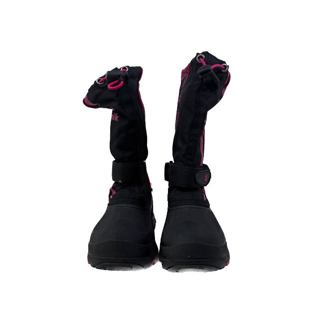 Kamik Girls Black | Pink Boots Size: 12 Toddler Black | Pink