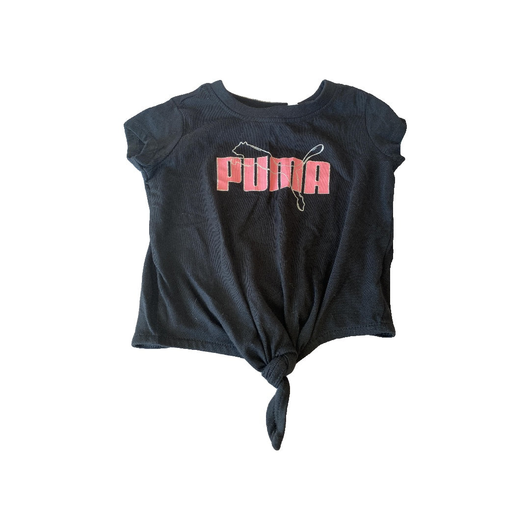 Puma Girls Black | pink T-Shirt Size: 18 months Black | pink