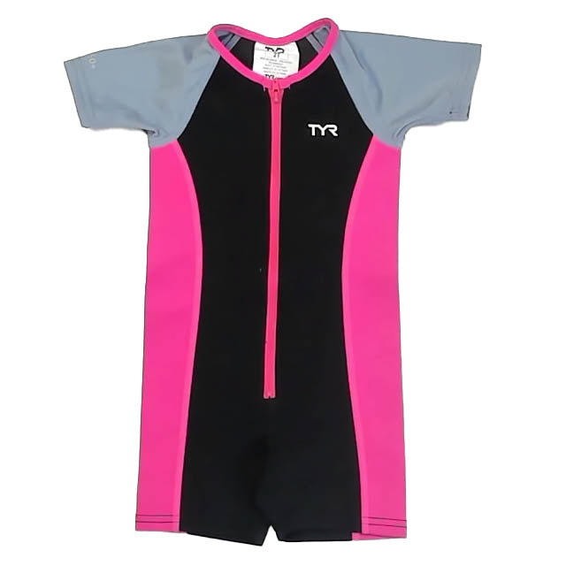TYR Girls Black | Pink 1-piece Swimsuit Size: 2T Black | Pink