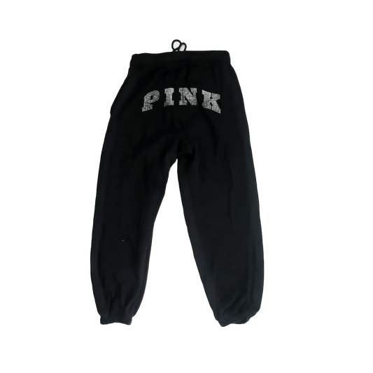 Victoria's Secret PINK Girls Black PINK Casual Pants Size: Junior Small Black PINK