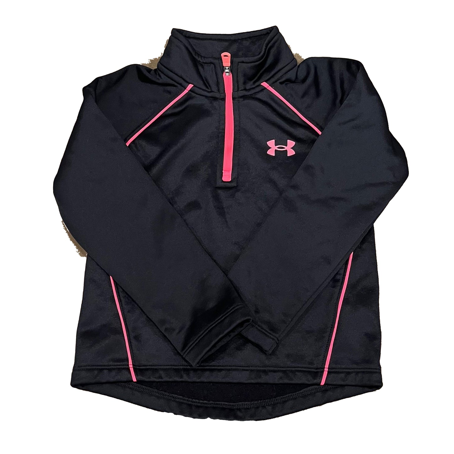 Under Amour Girls Black | Pink Athletic Top Size: 2T Black | Pink
