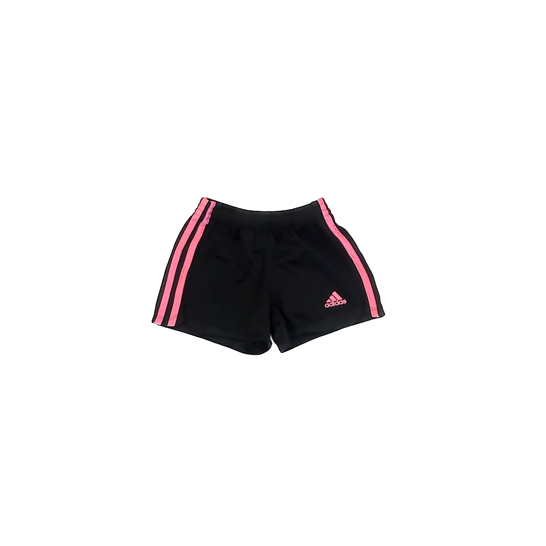 Adidas Girls Black | Pink Athletic Shorts Size: 5T Black | Pink