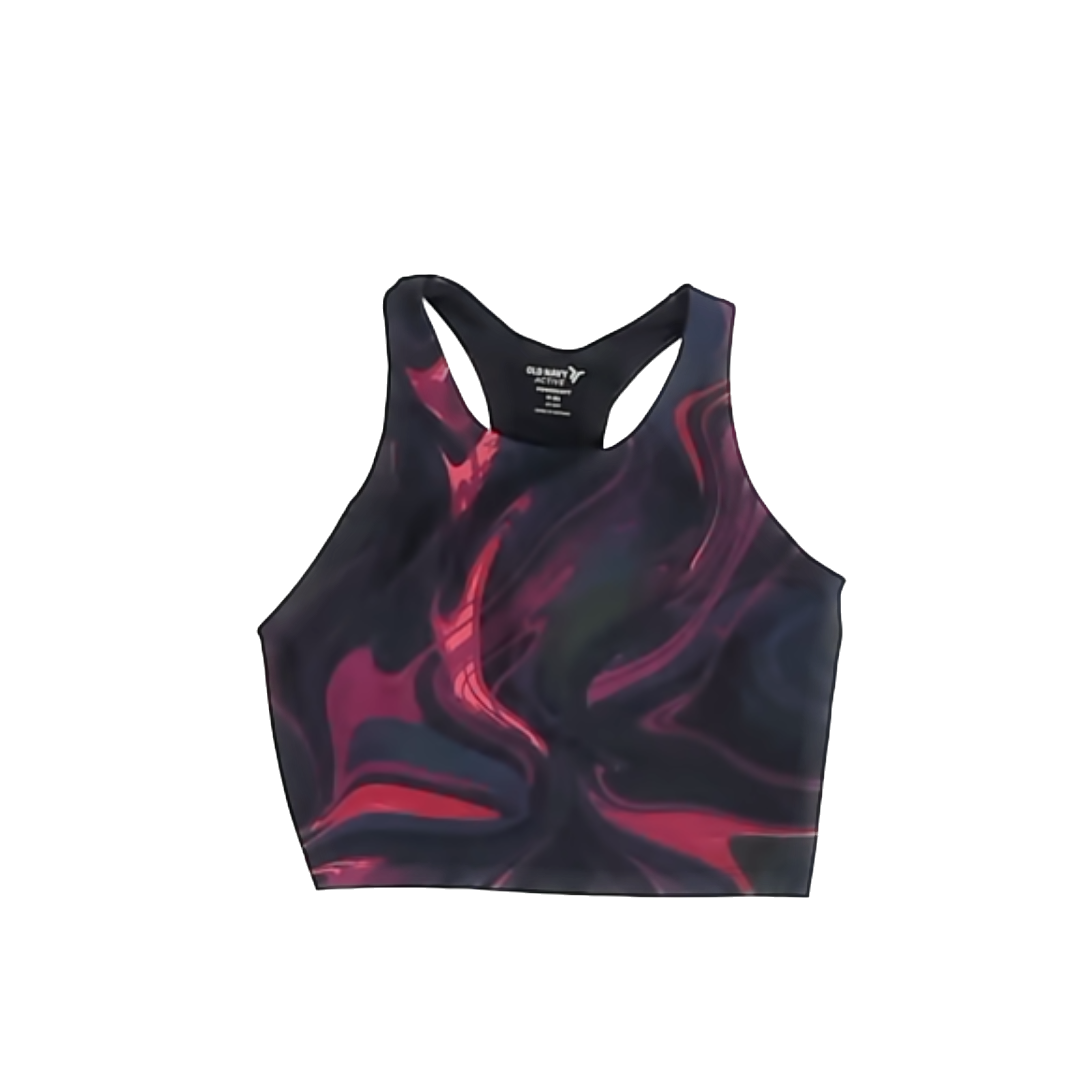 Old Navy Girls Black | Pink Athletic Top Size: M (8) Black | Pink