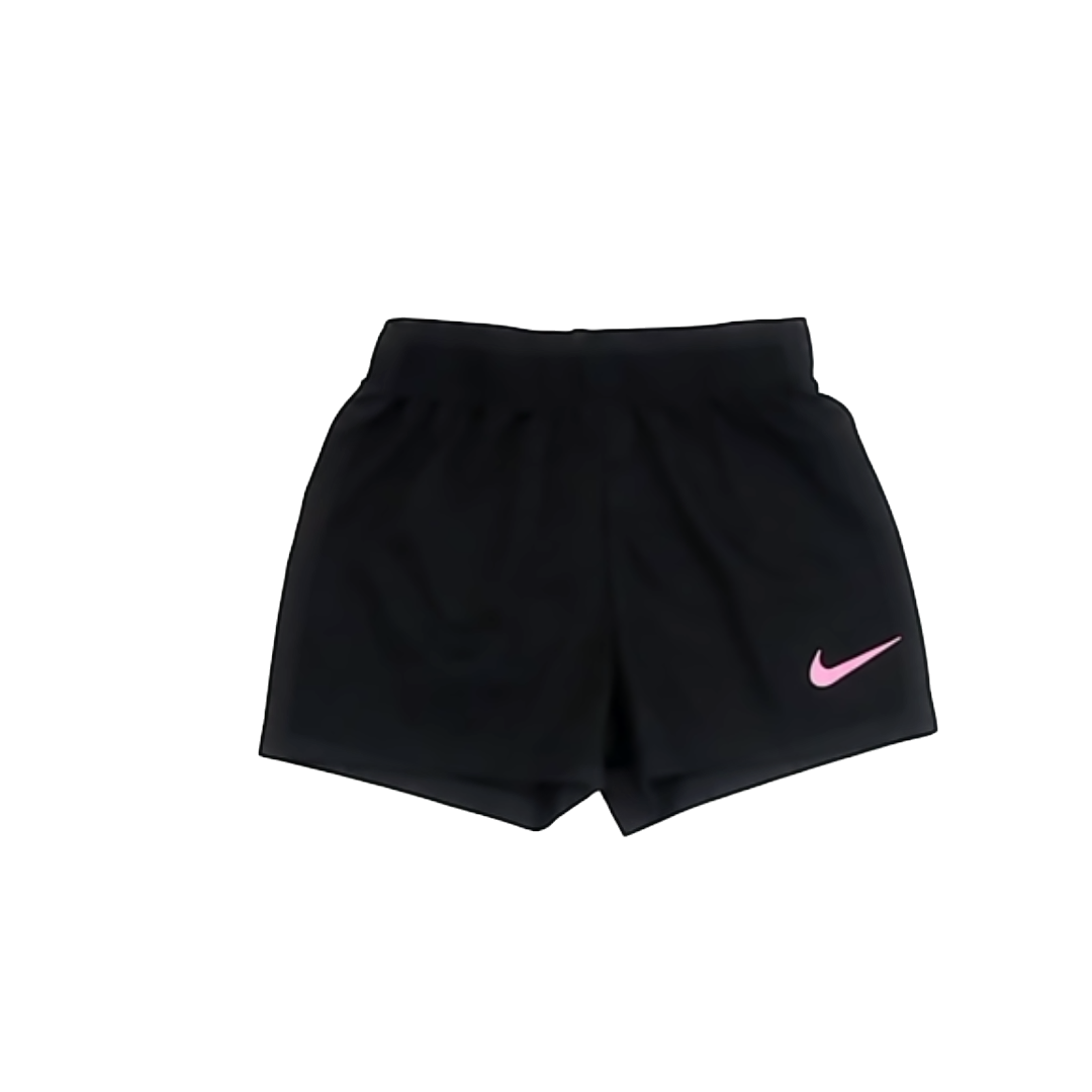 Nike Girls Black | Pink Athletic Shorts Size: 3-4T Black | Pink
