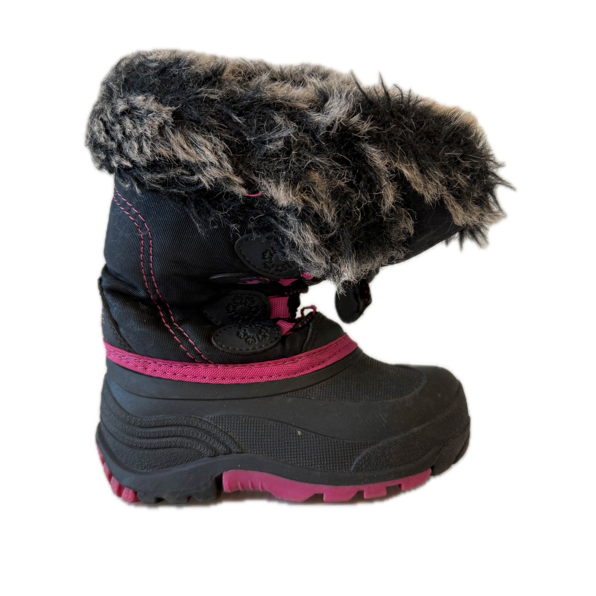 Kamik Girls Black | Pink Boots Size: 8 Toddler Black | Pink