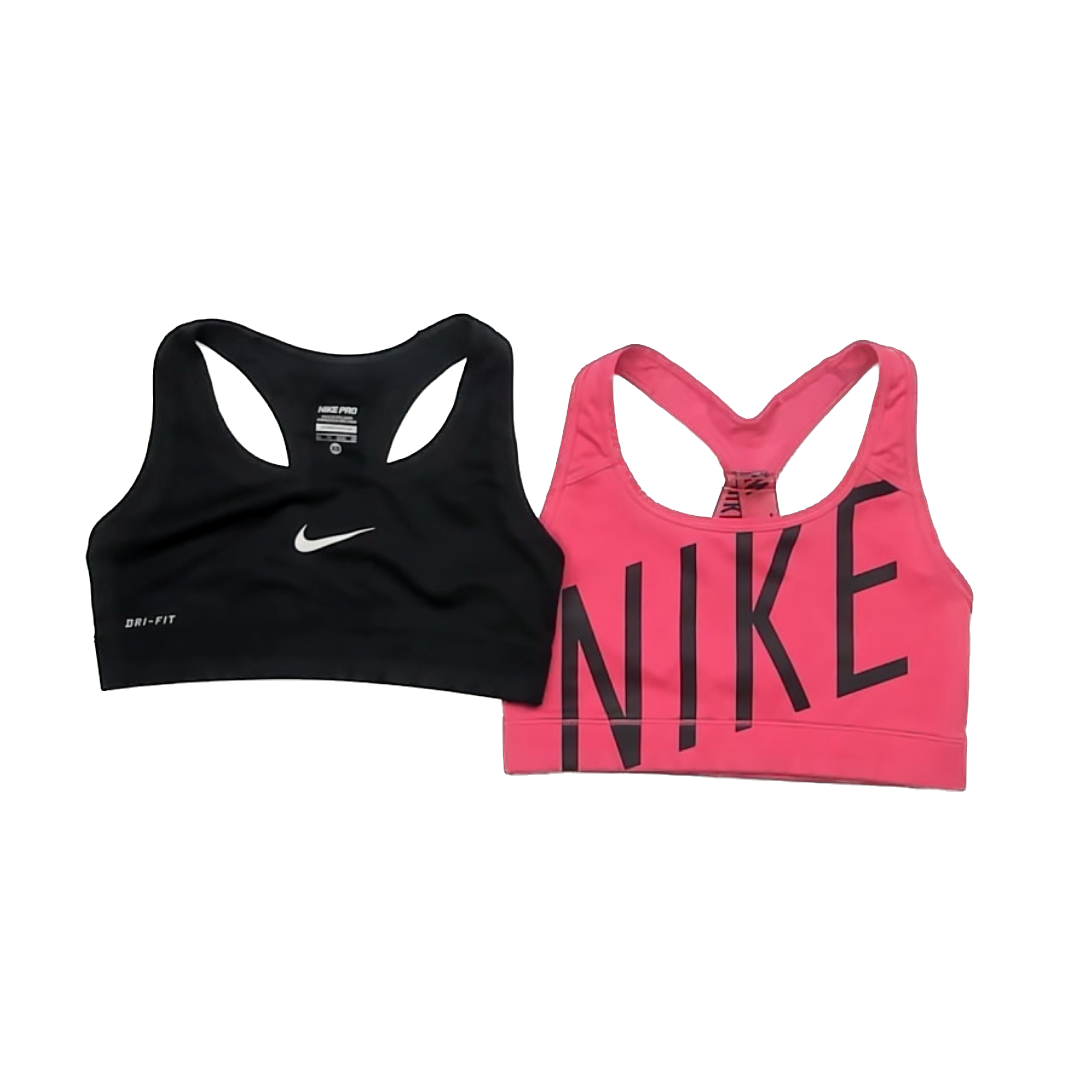 Nike Girls Black | Pink Athletic Top Size: XS Black | Pink