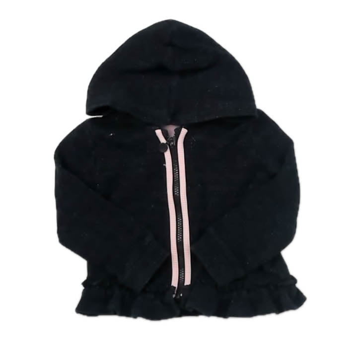Boboli Girls Black | Pink Hoodie Size: 2T Black | Pink
