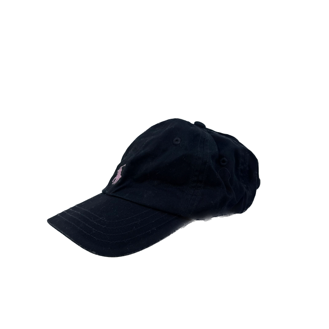 Ralph Lauren Girls Black | Pink Hat Size: 4-6 Years Black | Pink
