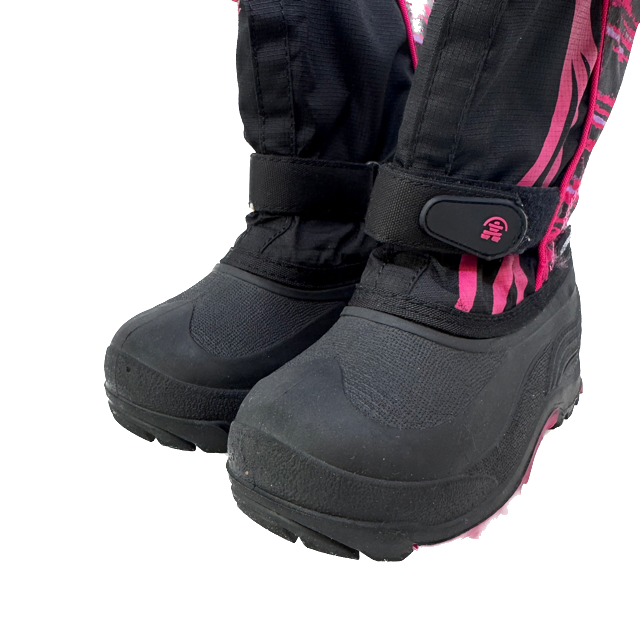 Kamik Girls Black | Pink Boots Size: 12 Toddler Black | Pink