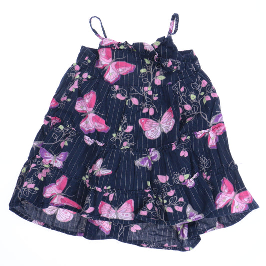Gap Girls Black | Pink Sun Dress Size: 12-18 Months Black | Pink