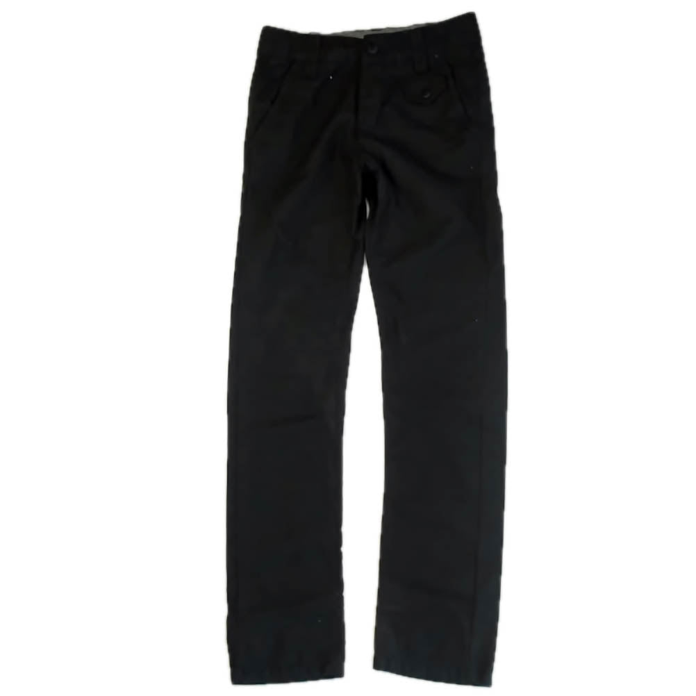 Okaidi Boys Black Pinstripe Pants Size: 12 Years Black Pinstripe