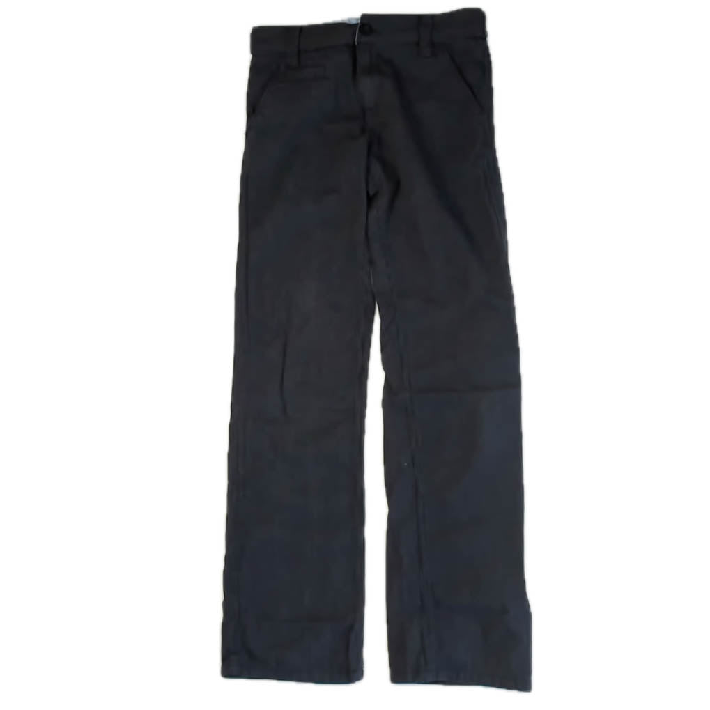 Okaidi Boys Black Pinstripe Pants Size: 12 Years Black Pinstripe