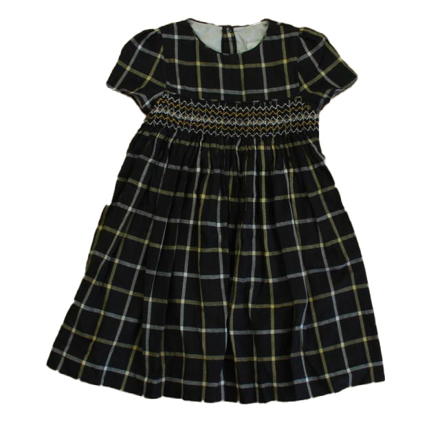 Edgehill Collection Girls Black Plaid Dress Size: 4T Black Plaid