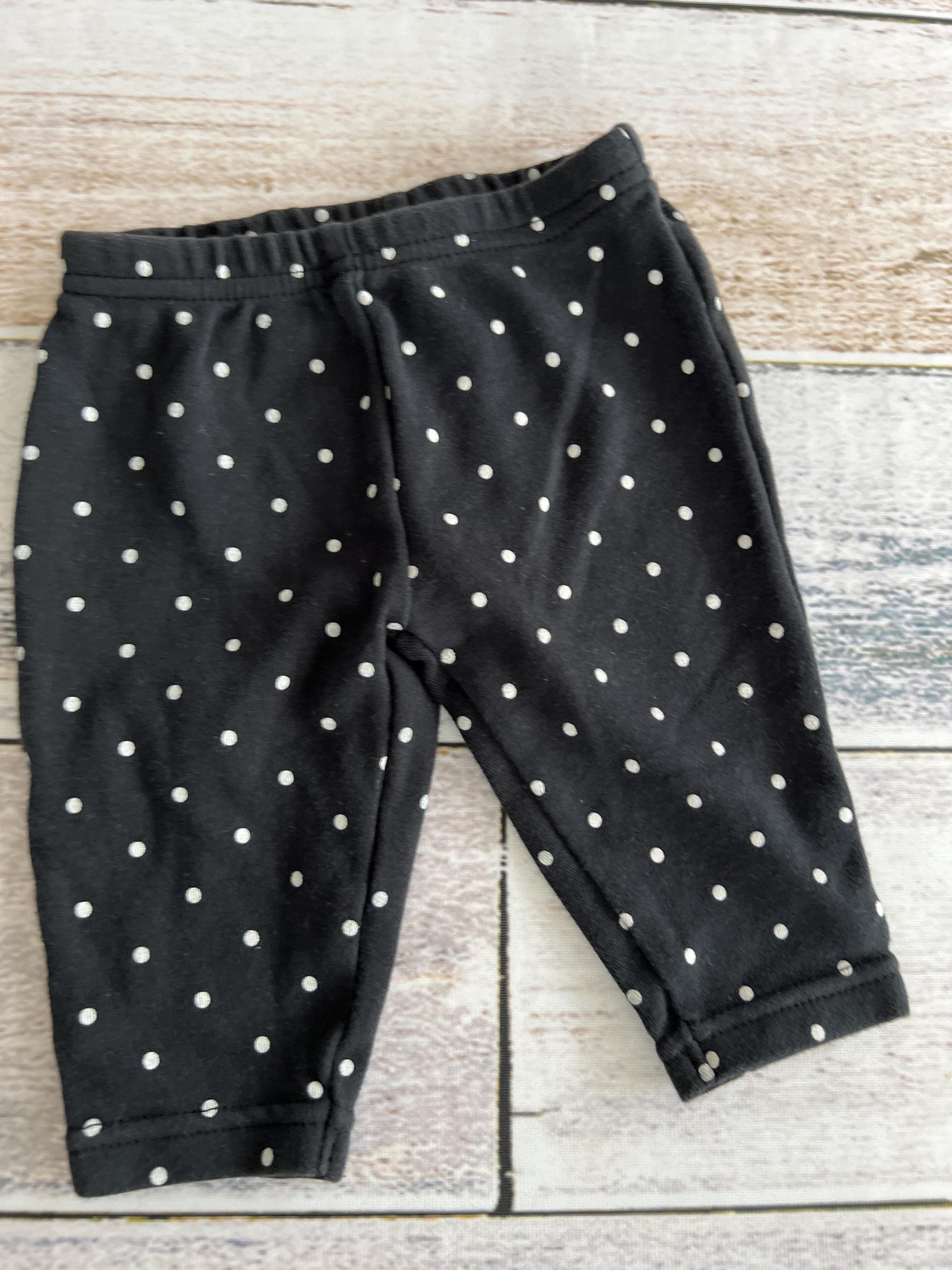 Carters Girls Black | polka dot Pants Size: 3 months Black | polka dot