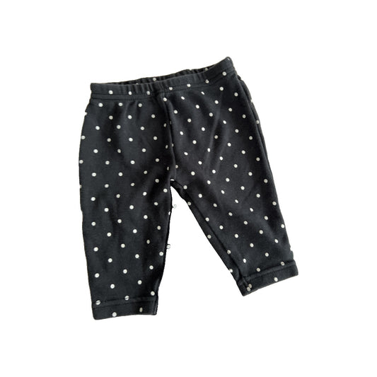 Carters Girls Black | polka dot Pants Size: 3 months Black | polka dot