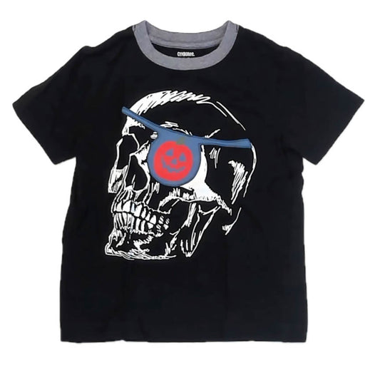 Gymboree Boys Black Pumpkin T-Shirt Size: 5-6 Years Black Pumpkin