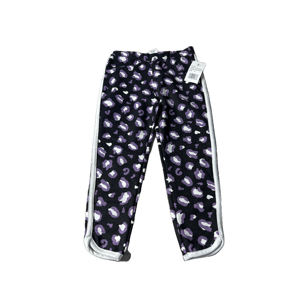 Sovereign Code Girls Black | purple | Animal Print Pants Size: 4T Black | purple | Animal Print