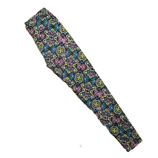 Lularoe Girls Black | Purple | Blue Leggings Size: One Size Black | Purple | Blue