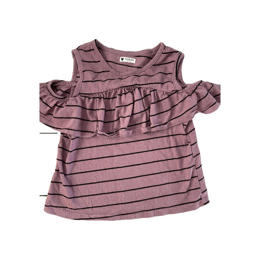 Joah Love Girls Black | purple | Stripe Tank Top Size: 2T Black | purple | Stripe