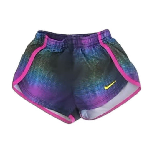 Nike Girls Black | Purple Athletic Shorts Size: 18 Months Black | Purple