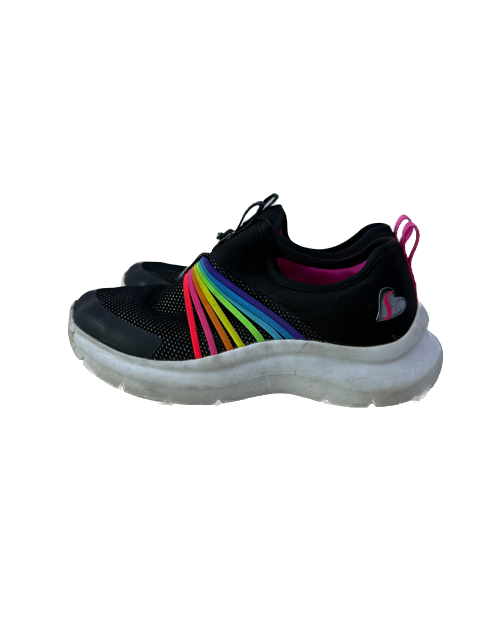 Skechers Girls Black Rainbow Sneakers Size: Little Kid 10 Black Rainbow