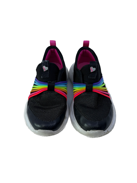 Skechers Girls Black Rainbow Sneakers Size: Little Kid 10 Black Rainbow