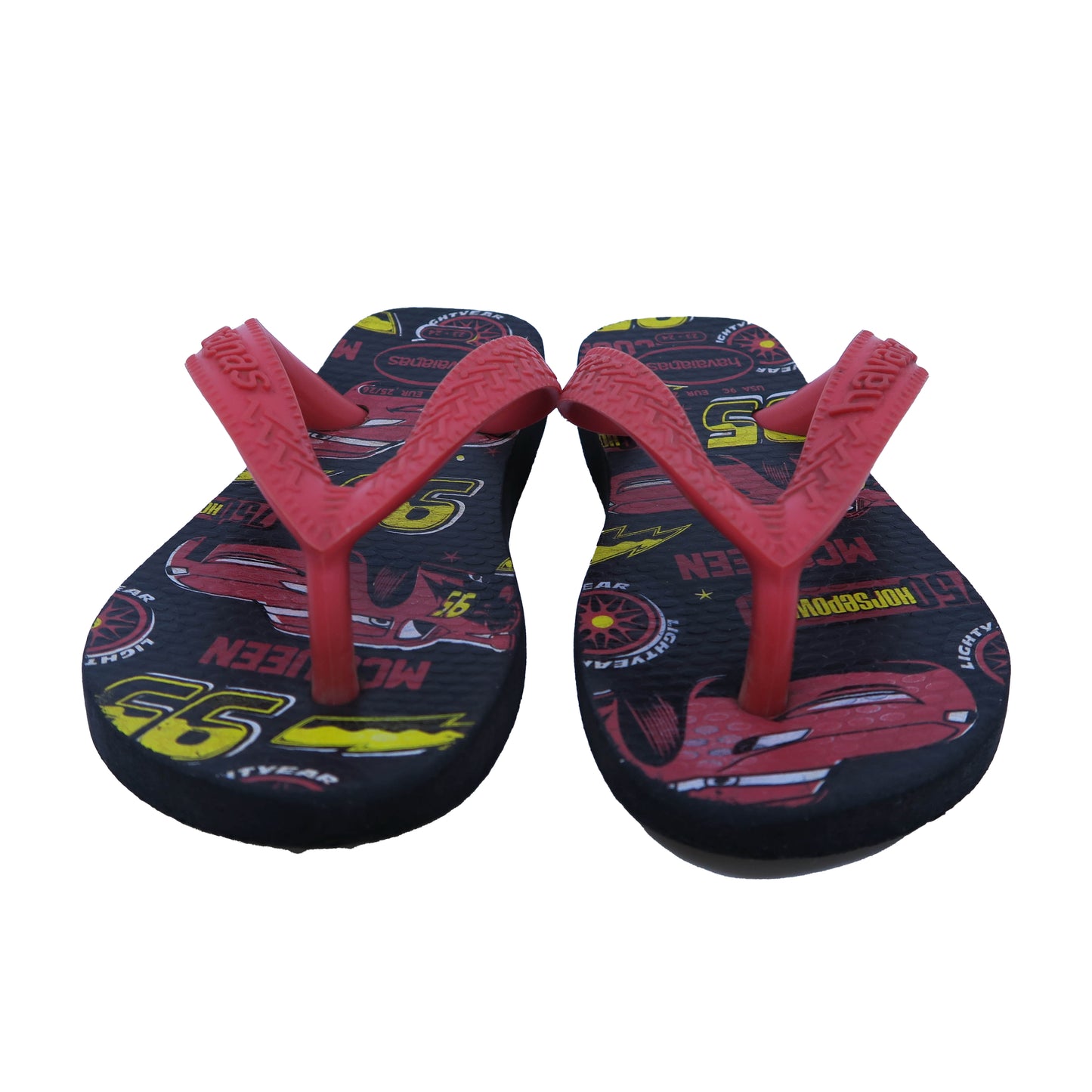 Havaianas Boys Black | Red | Cars Flip Flops Size: 5 Toddler Black | Red | Cars