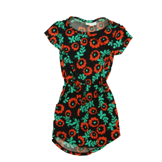 LuLaRoe Girls Black | Red | Green Dress Size: 2T Black | Red | Green