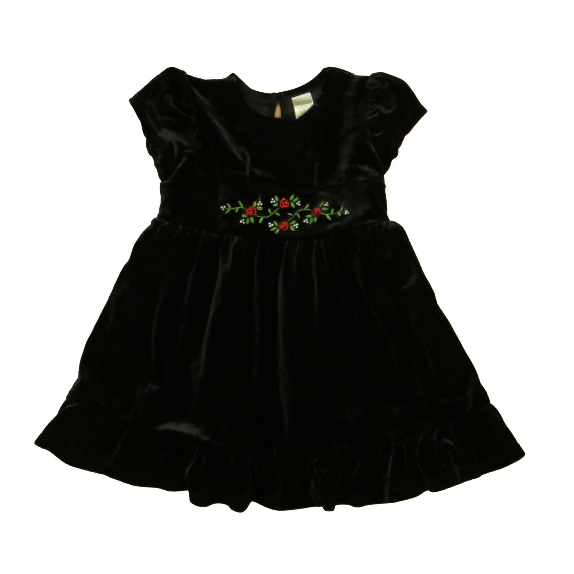 George Girls Black | Red | Green Dress Size: 18 Months Black | Red | Green