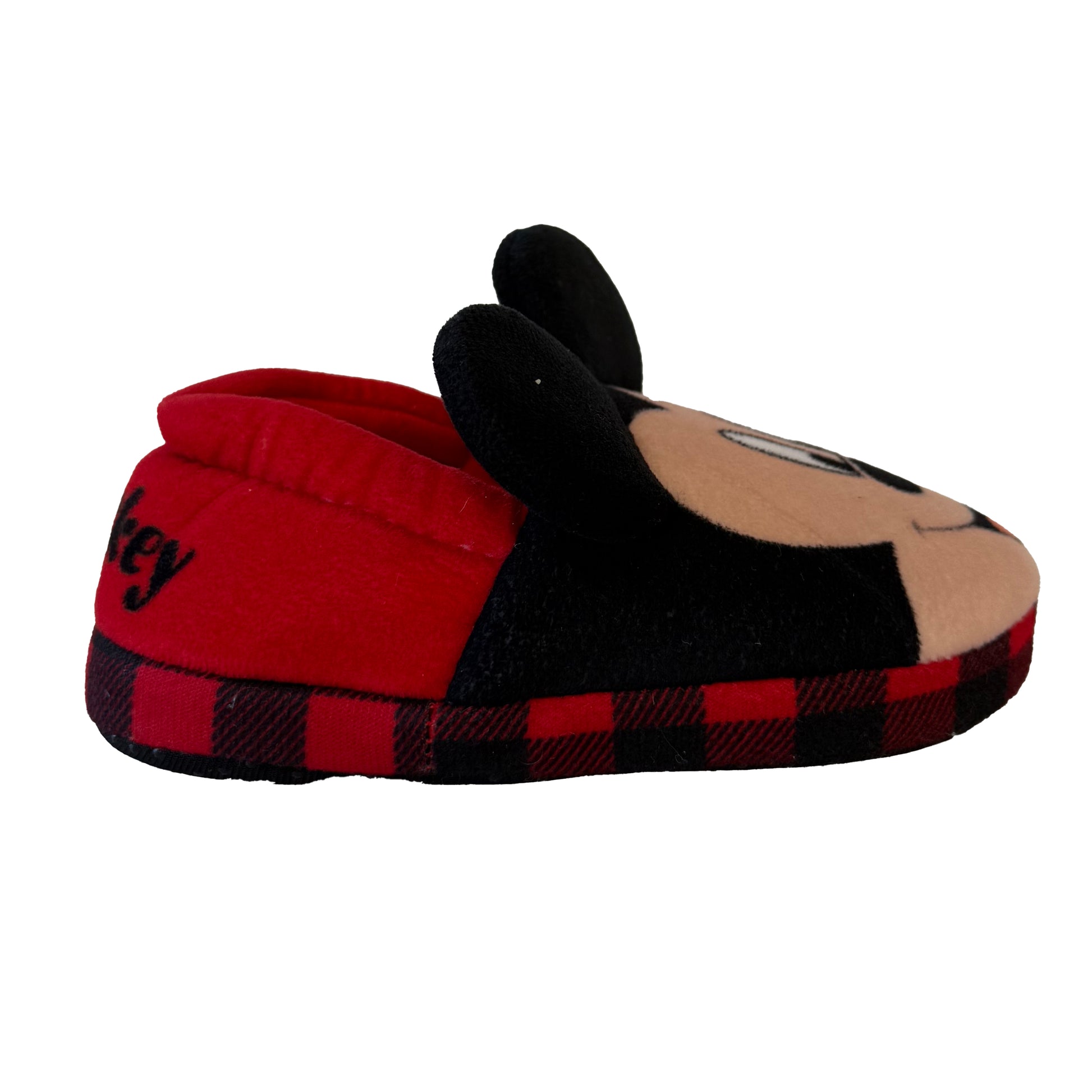 Disney Boys Black | Red Mickey Slippers Size: 7-8 Toddler Black | Red Mickey