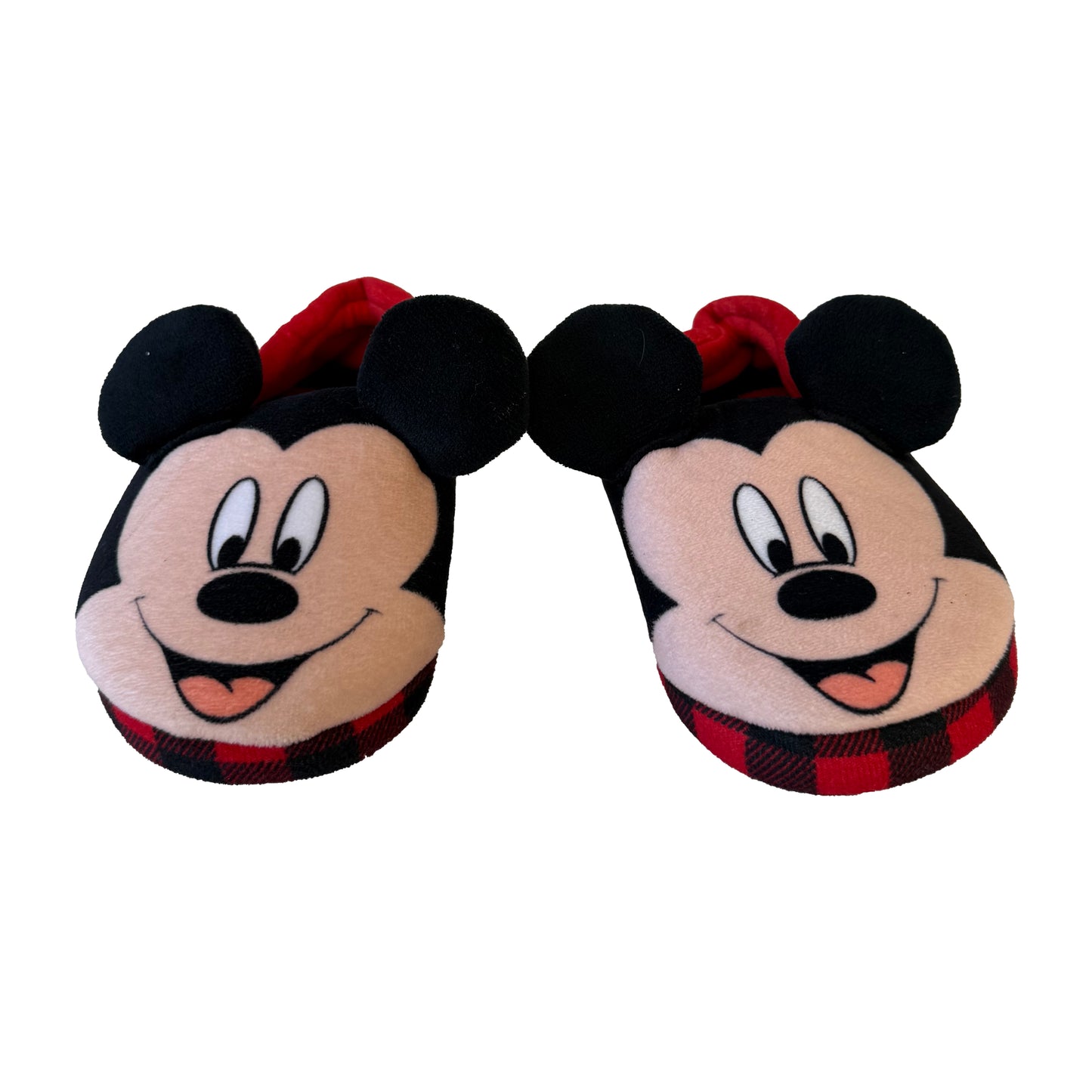 Disney Boys Black | Red Mickey Slippers Size: 7-8 Toddler Black | Red Mickey