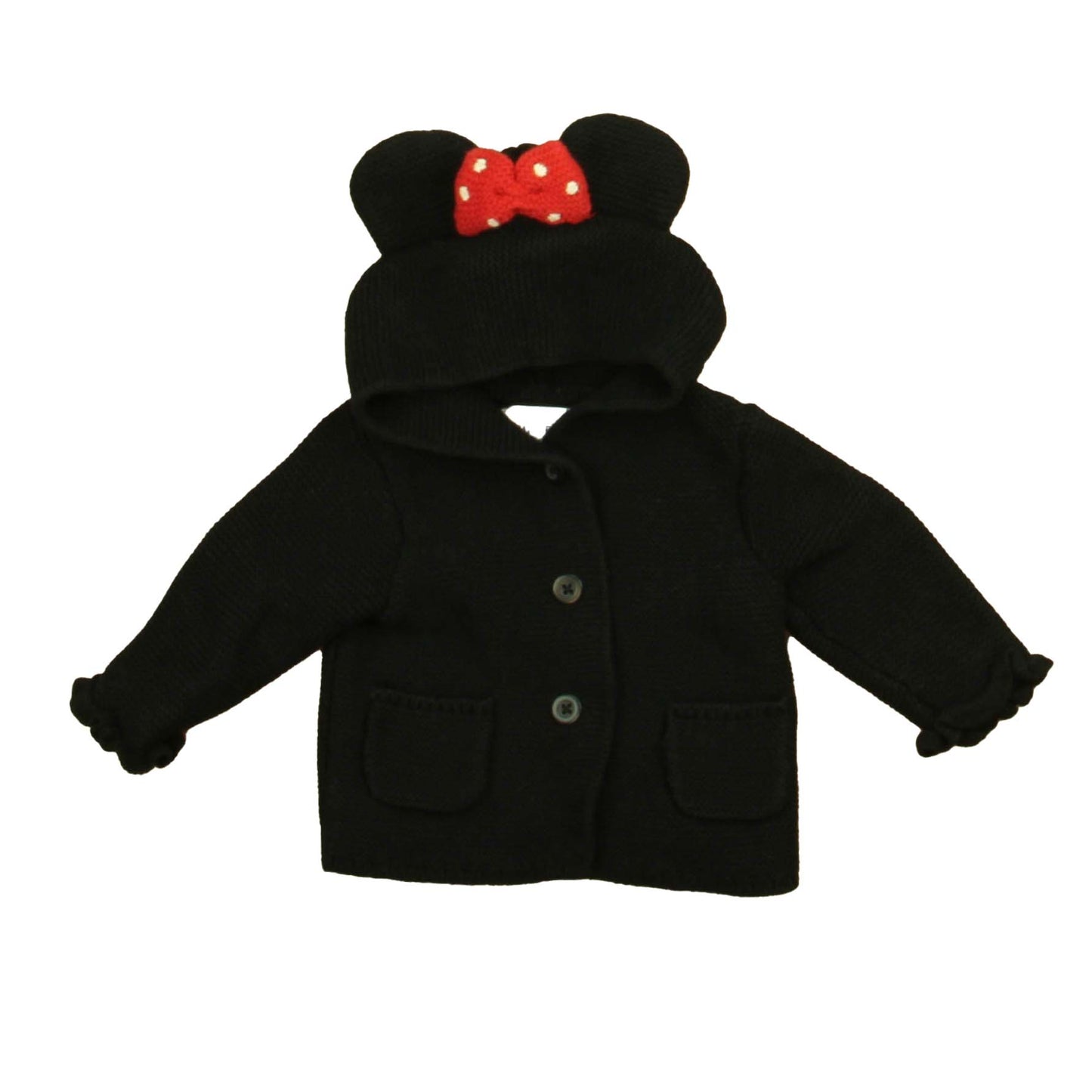 Gap Girls Black | Red Minnie Cardigan Size: 3-6 Months