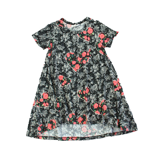 Lularoe Girls Black | Red | Roses Dress Size: 2T Black | Red | Roses