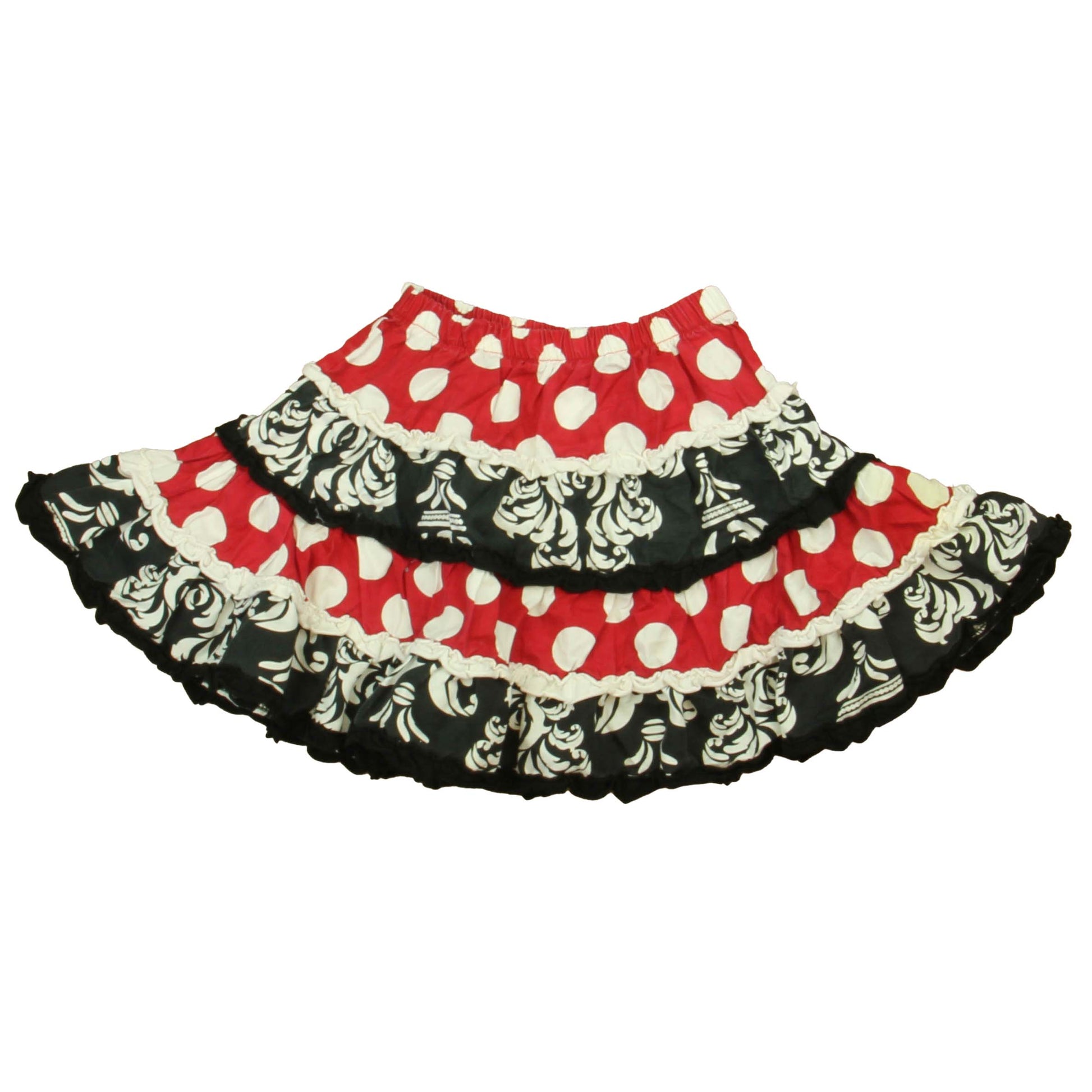 Servane Barrau Unisex Black | Red Skirt Size: 4-5T Black | Red