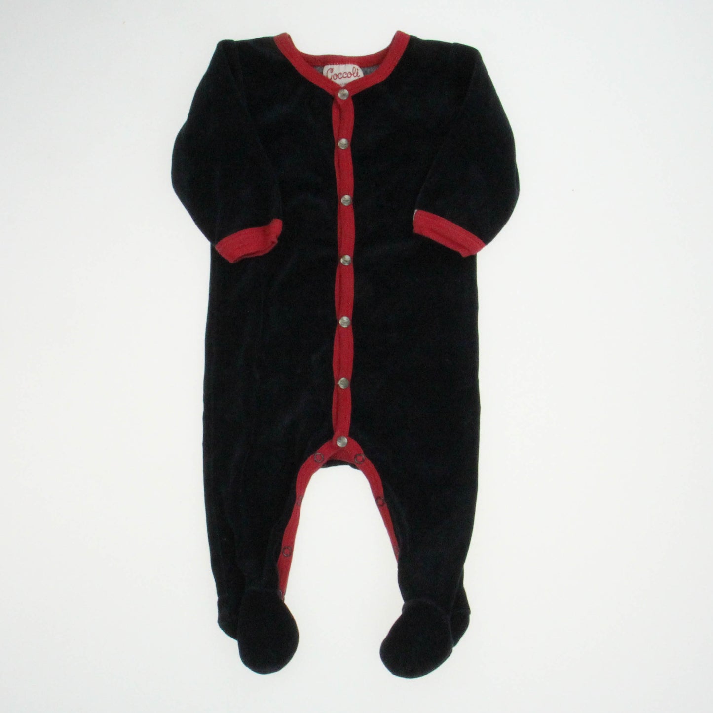 Coccoli Boys Black | Red Long Sleeve Outfit Size: 6 Months Black | Red