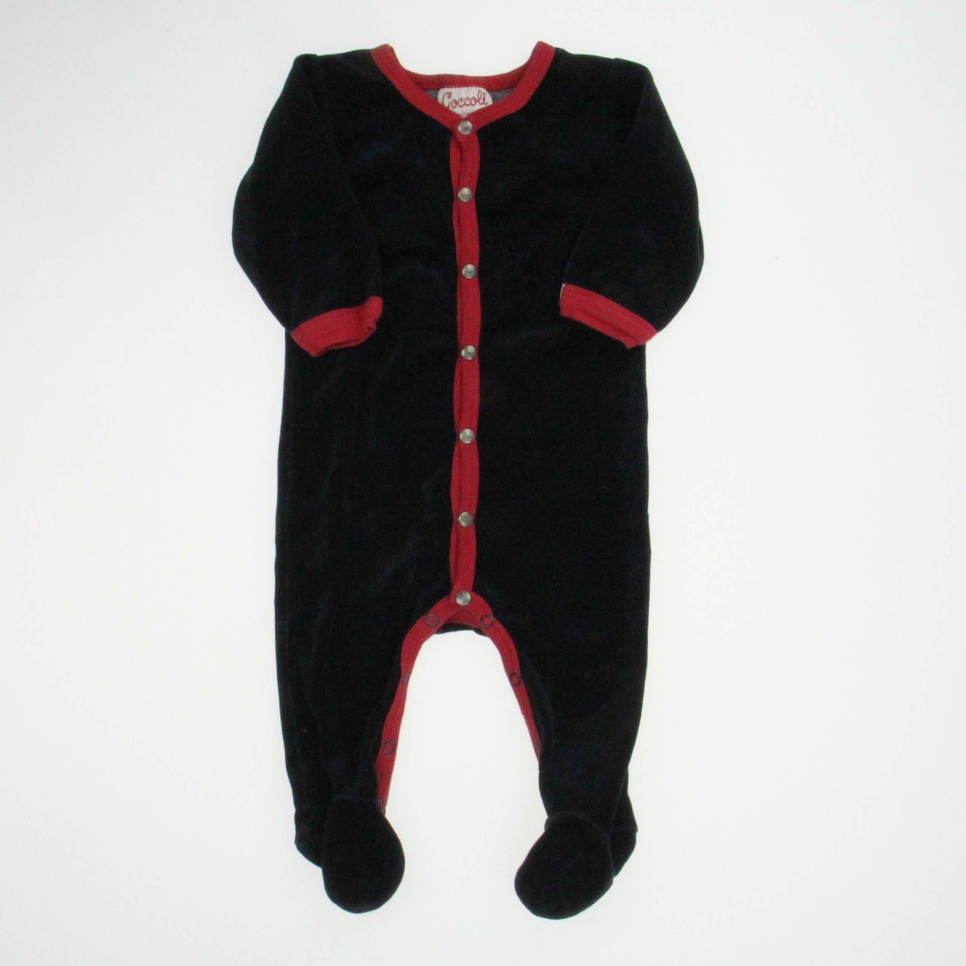 Coccoli Boys Black | Red Long Sleeve Outfit Size: 6 Months Black | Red