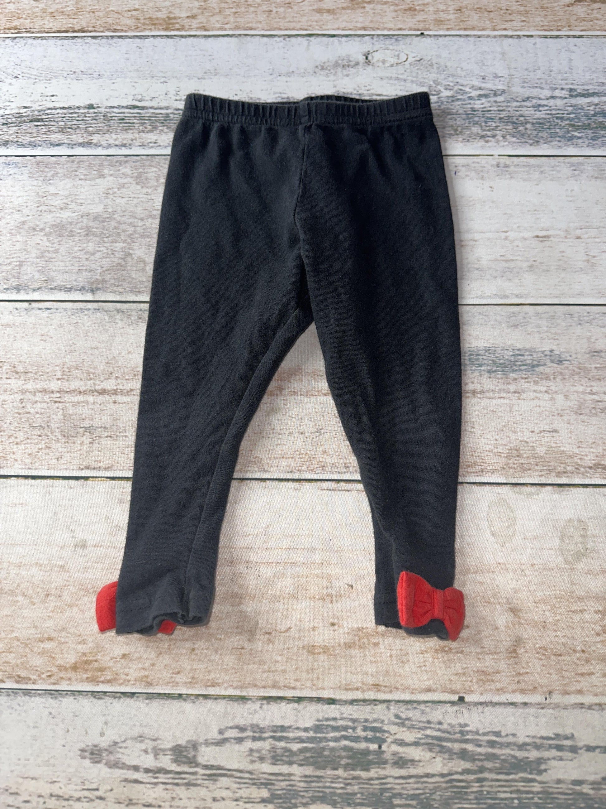 Carters Girls Black | Red Pants Size: 18 months Black | Red