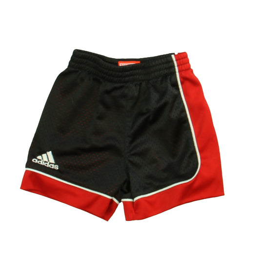 Adidas Boys Black | Red Athletic Shorts Size: 18 Months Black | Red