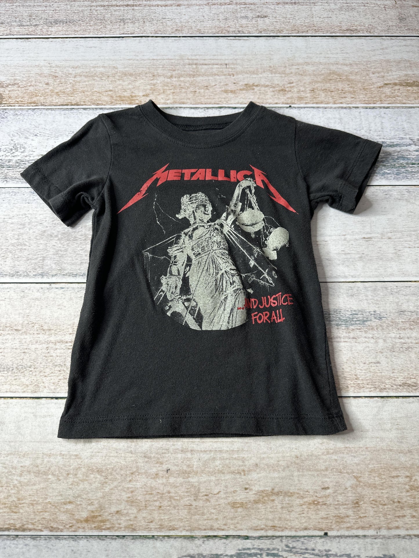 Metallica Girls Black | Red T-Shirt Size: 3T Black | Red