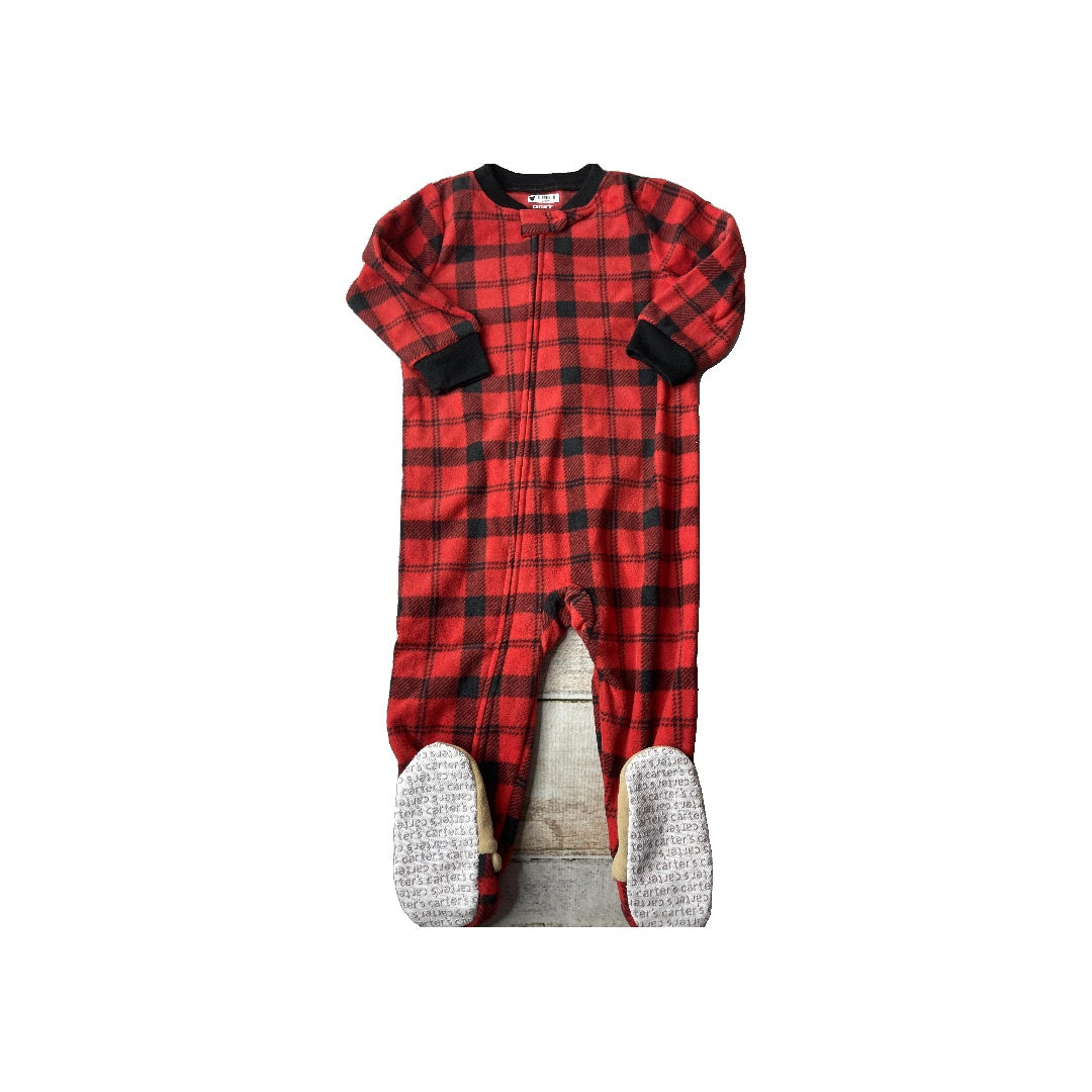 Carters Unisex Black | Red Pajamas Size: 18 months Black | Red