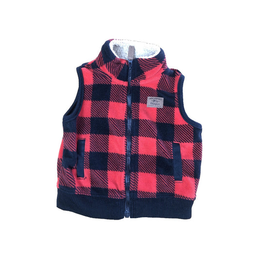 Carters Boys Black | Red Vest Size: 6 months Black | Red